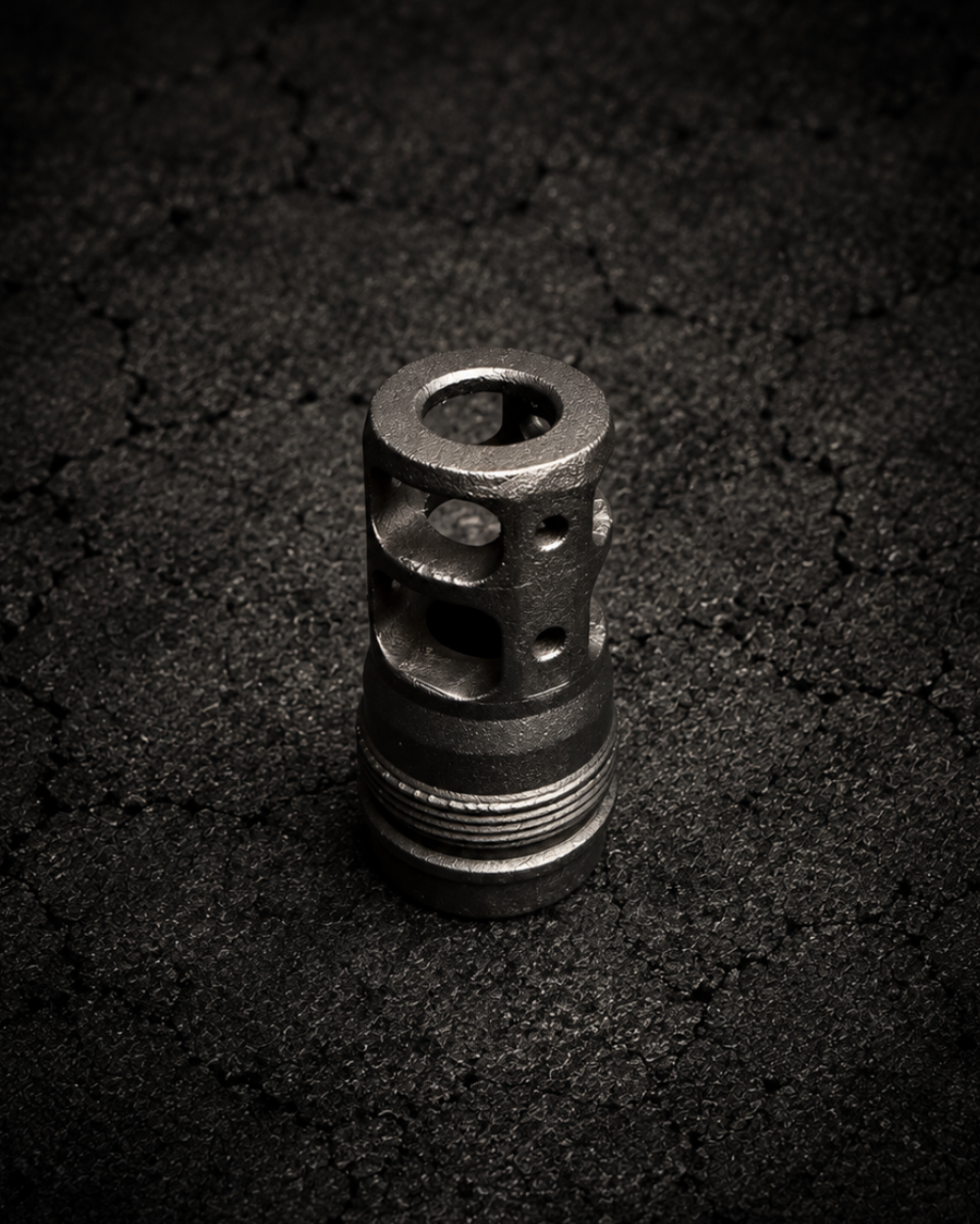 The Sickle 14×1 LH AK muzzle brake and Plan B-compatible suppressor host
